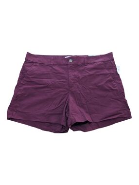 Old Navy Wine Red 3.5" Everyday Shorts Mid-Rise Sz 16 *NWT